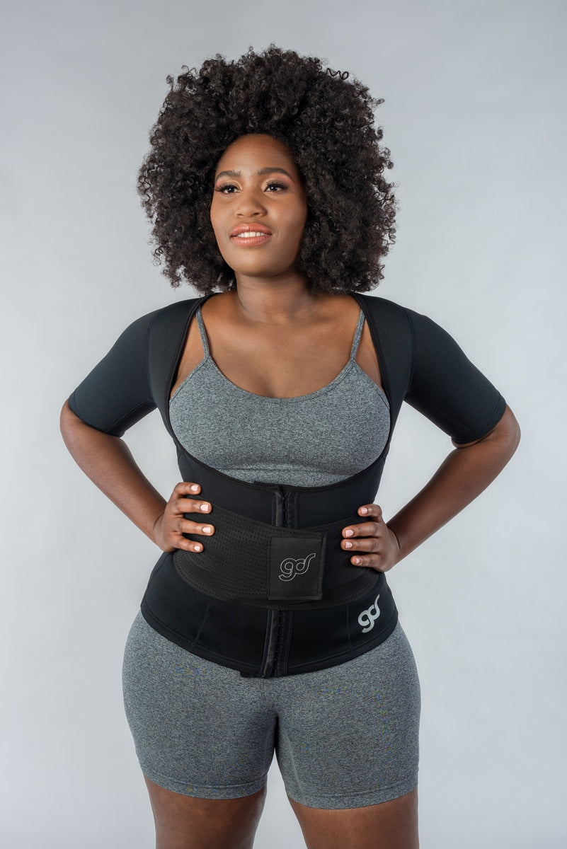 Complete Upper Body Sweat Vest + Waist Shaper Belt – Body Maxx