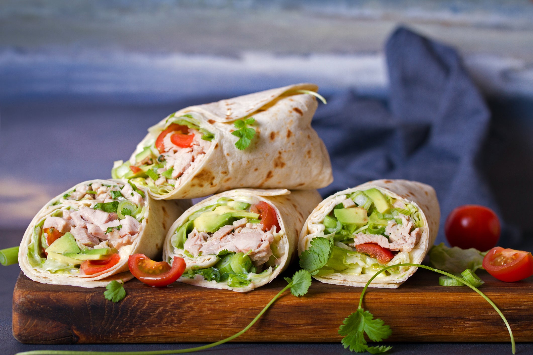 Healthy Lunch - Turkey Avocado Wrap