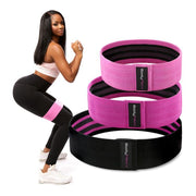 booty fitness bands. exercise bands that will help you get a bigger butt. 3 band set.