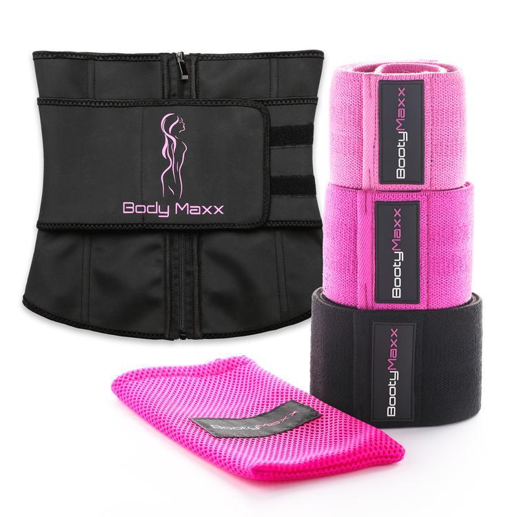Booty Fitness Bands MAXX Kit (3 Bands) & Waist Trainer