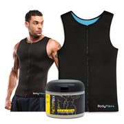 men's body slimming vest and fat burning cream
