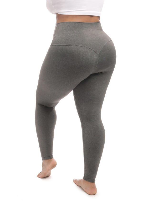 Buy Women's Solid Color Gym Leggings High Waist V Shape Stretchy Tights for  Yoga Workout Sportness(L,Gray) at Amazon.in